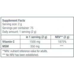 BIOTECH USA MSM + Vitamin C - 150 gr